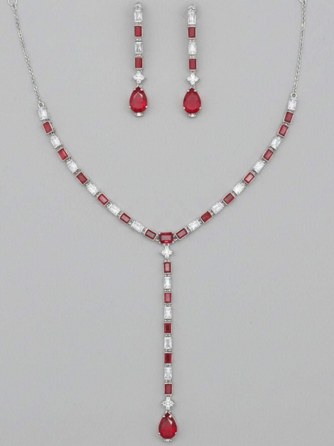 RUHI AMERICAN DIAMOND NECKLACE SET