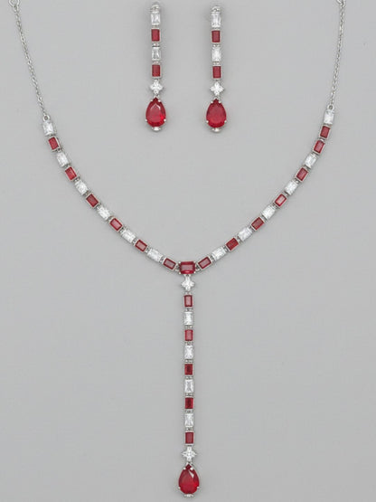 RUHI AMERICAN DIAMOND NECKLACE SET