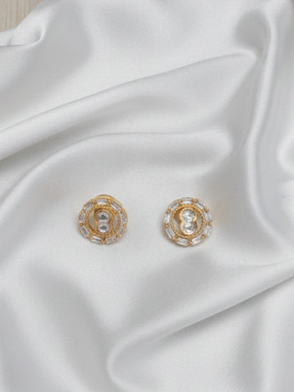 AVNI PURE BRASS KUNDAN NECKLACE SET