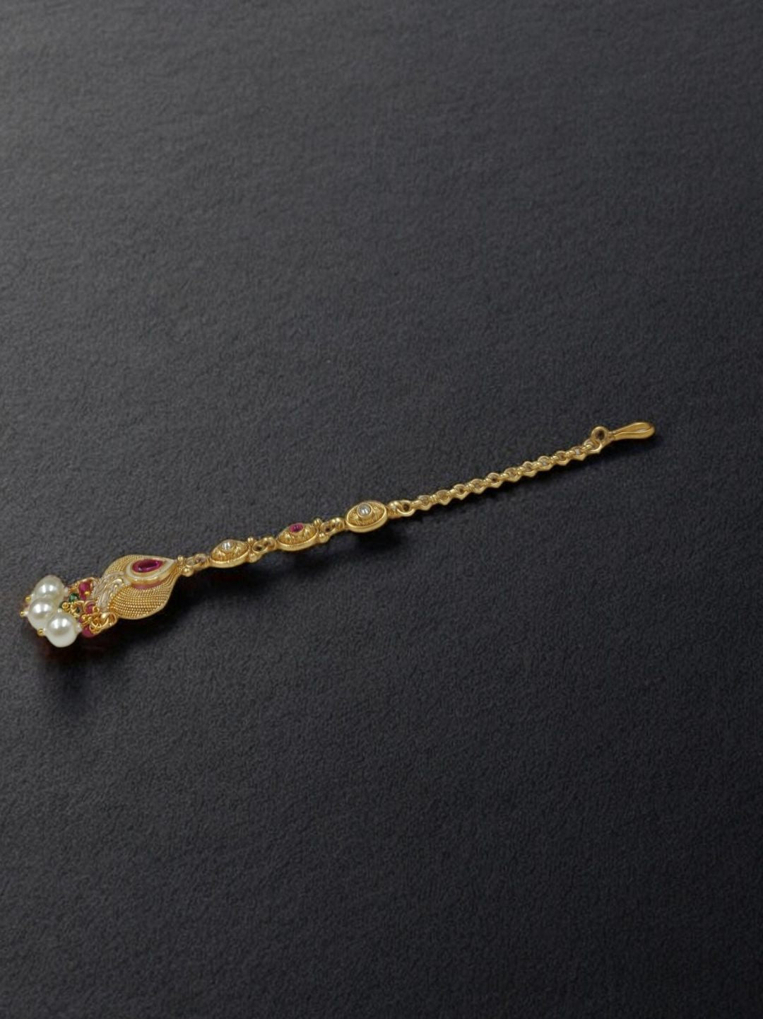 Gold Plated Rajwadi Jewellery Set