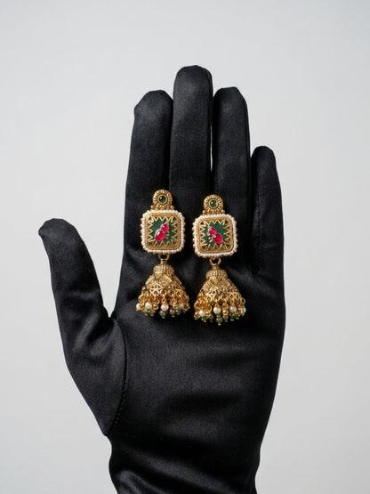 MAHARANI RAJWADI KUNDAN NECKLACE SET