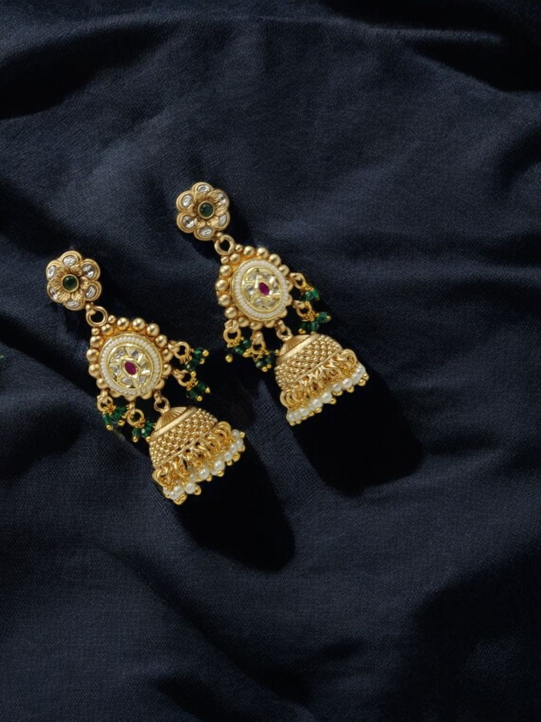 MAHARANI GOLD PLATED RAJWADI JEWELLERY SET