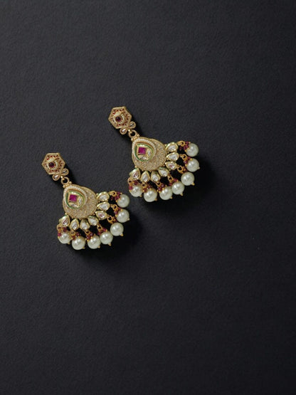 PALACE COLLECTION POLKI RAJWADI JEWELLERY SET