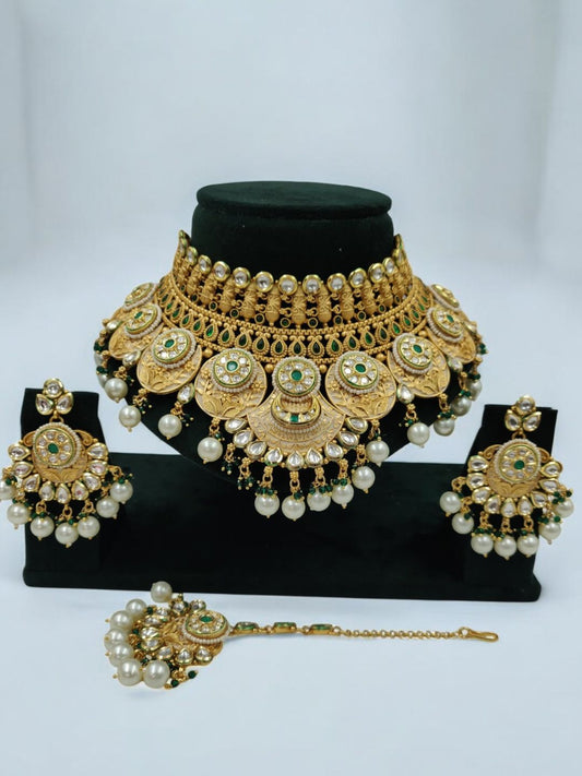 VINTAGE ROYAL RAJWADI JEWELLERY SET