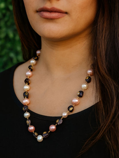 ROYAL PEARL FUSION BEADED NECKLACE
