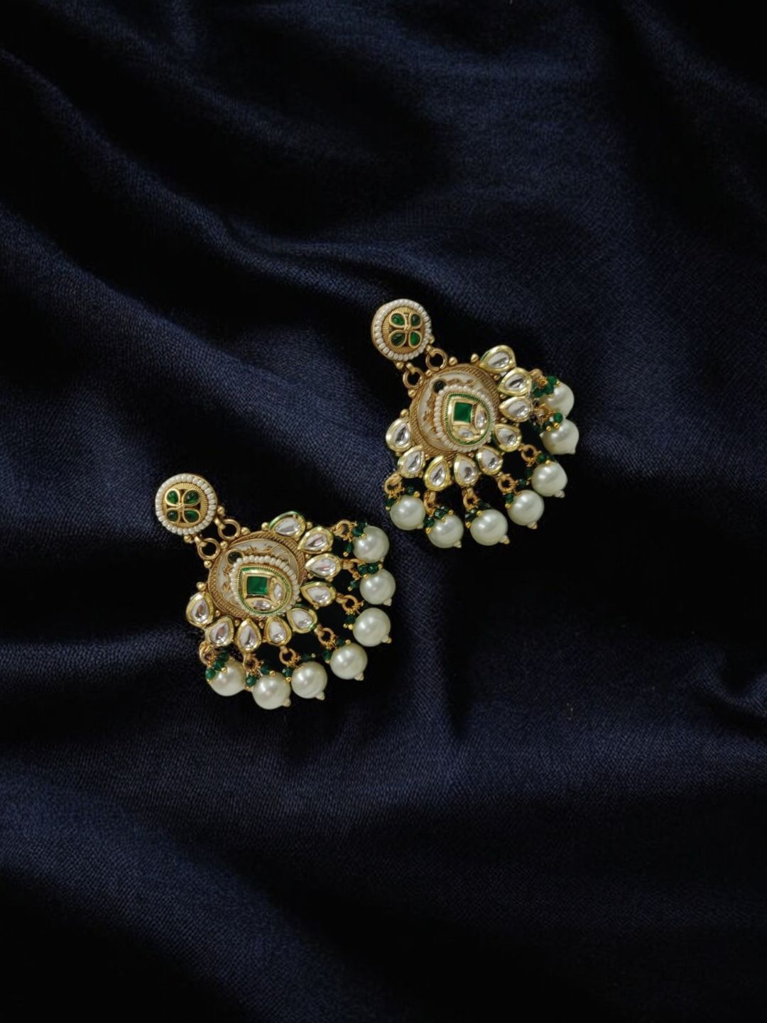 RAJWADI KUNDAN PEARL HERITAGE JEWELLERY SET