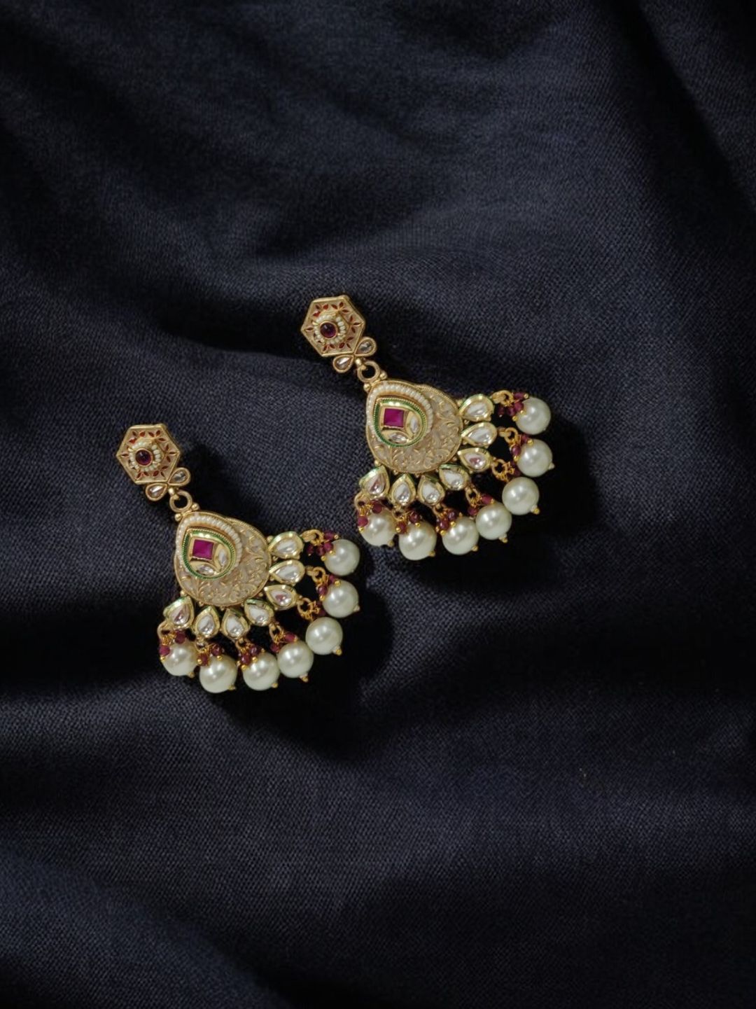 PALACE COLLECTION POLKI RAJWADI JEWELLERY SET