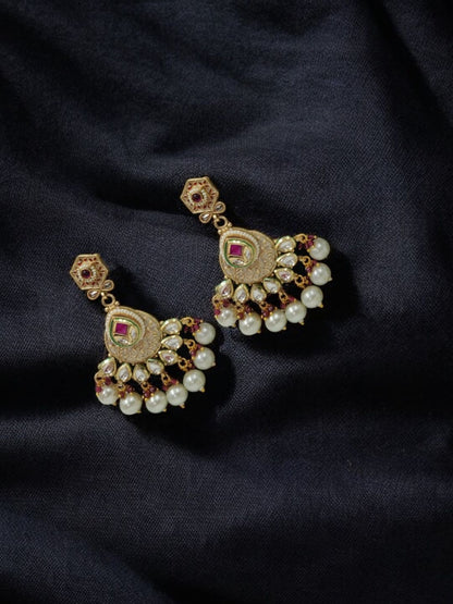 PALACE COLLECTION POLKI RAJWADI JEWELLERY SET