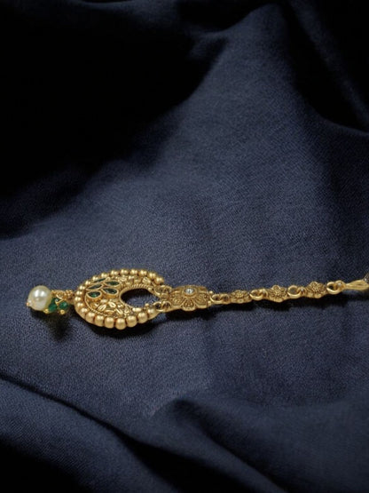JODHPURI HERITAGE EMERALD JEWELLERY SET