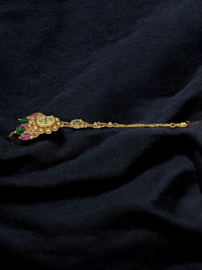 MAHARANI GOLD PLATED RAJWADI JEWELLERY SET
