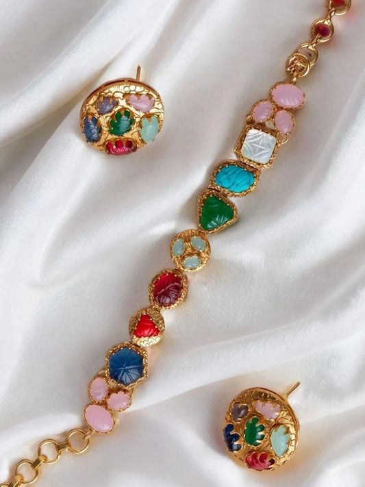 SANSKRITI NAVRATNA NECKLACE