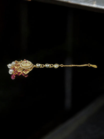Gold Plated Rajwadi Jewellery Set