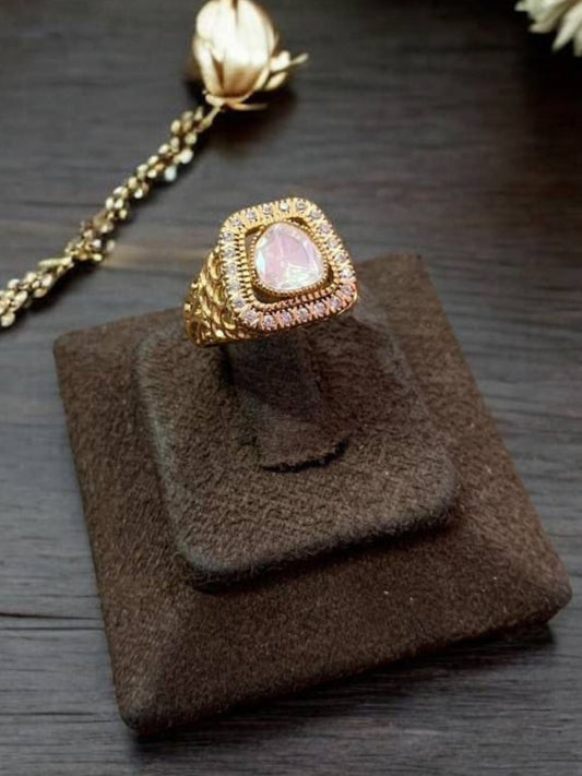 MAJESTIC KUNDAN ADJUSTABLE RING