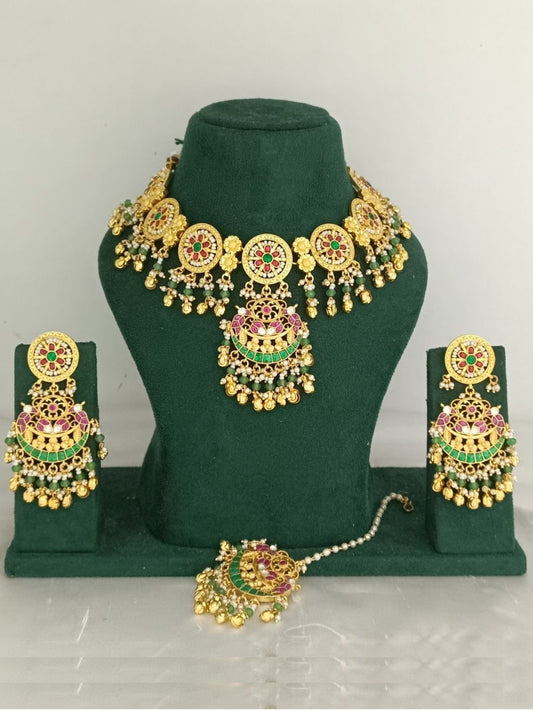 DEVINA ROYAL JADAU JEWELLERY SET
