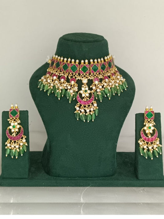 ISHIRA HERITAGE JADAU CHOKER SET