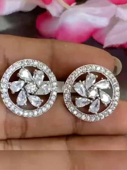 HEMANI WHITE ZIRCONIA STUDS