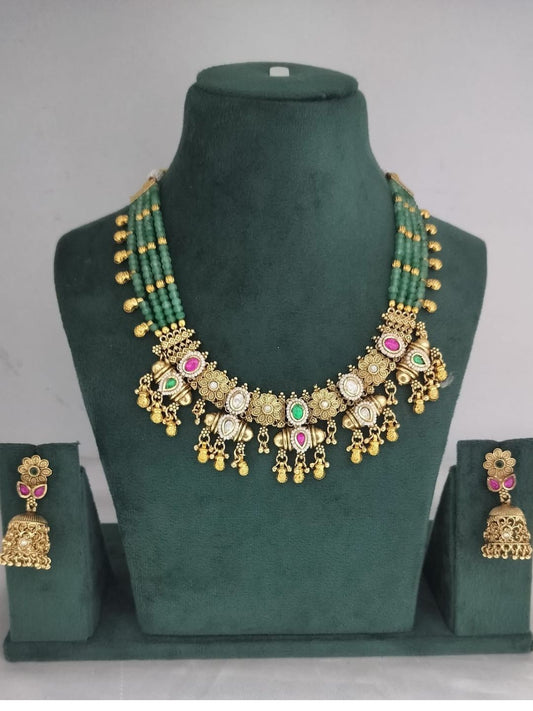 SHAILI RAJWADI JEWELLERY SET