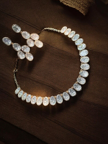 ELINA MOISSANITE POLKI JEWELLERY SET