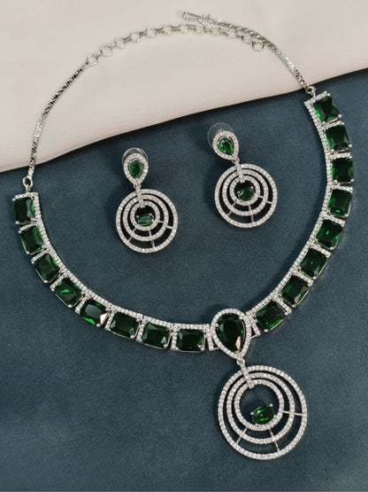 SUHANI AMERICAN DIAMOND NECKLACE SET