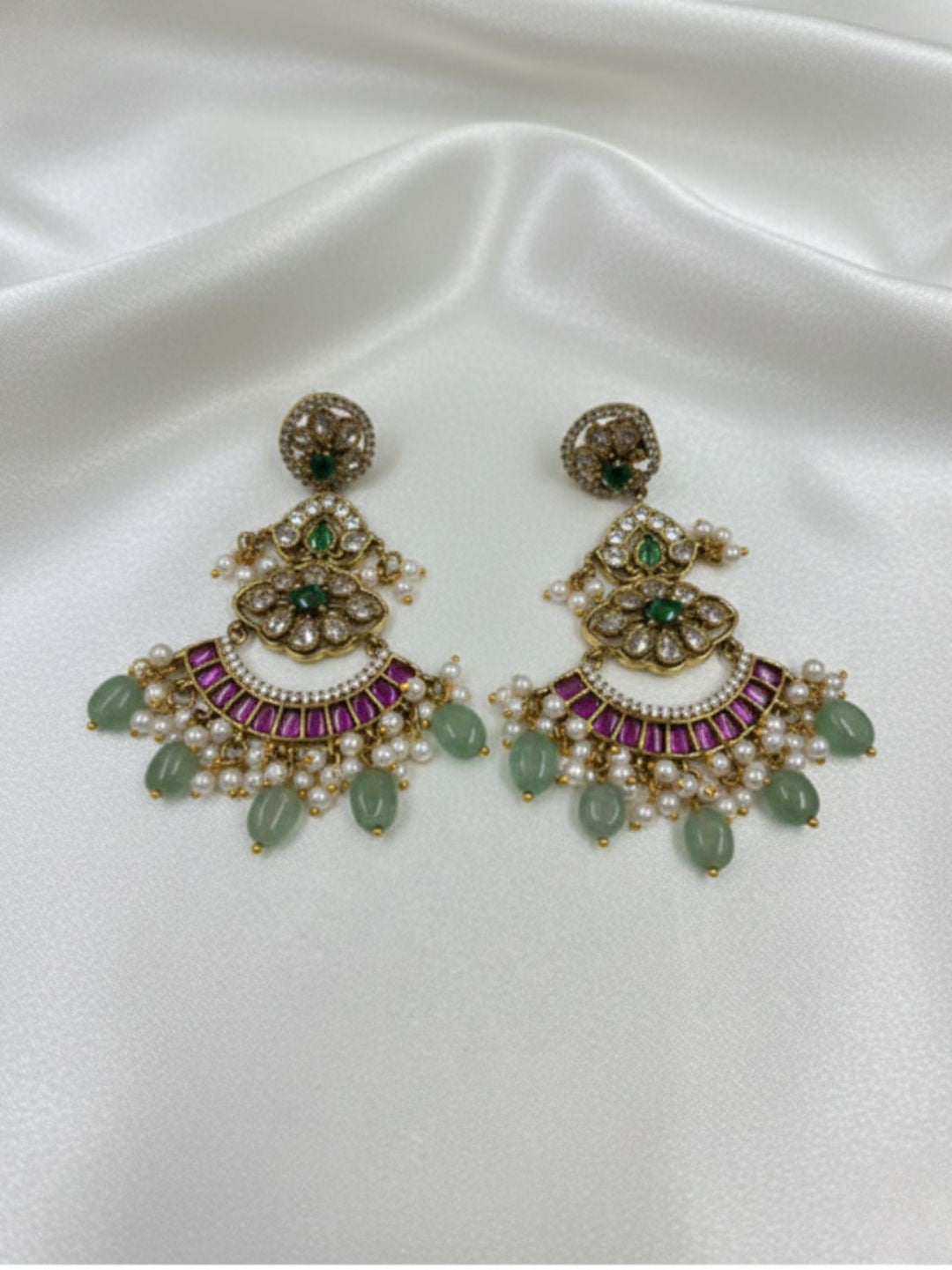 IRAYA VICTORIAN CHANDBALI DROP EARRINGS