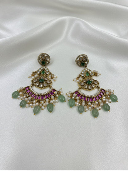 IRAYA VICTORIAN CHANDBALI DROP EARRINGS