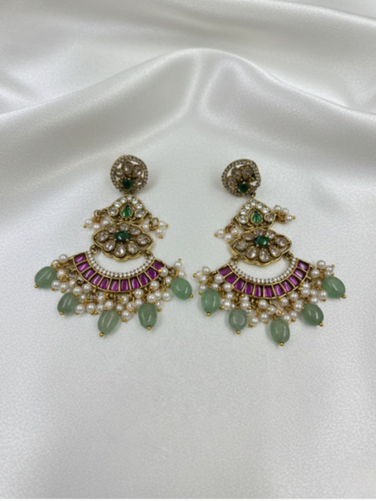 IRAYA VICTORIAN CHANDBALI DROP EARRINGS