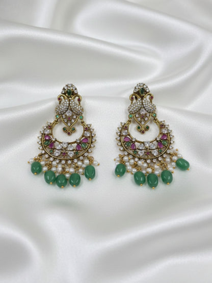 VAYANA VICTORIAN CHANDBALI DROP EARRINGS
