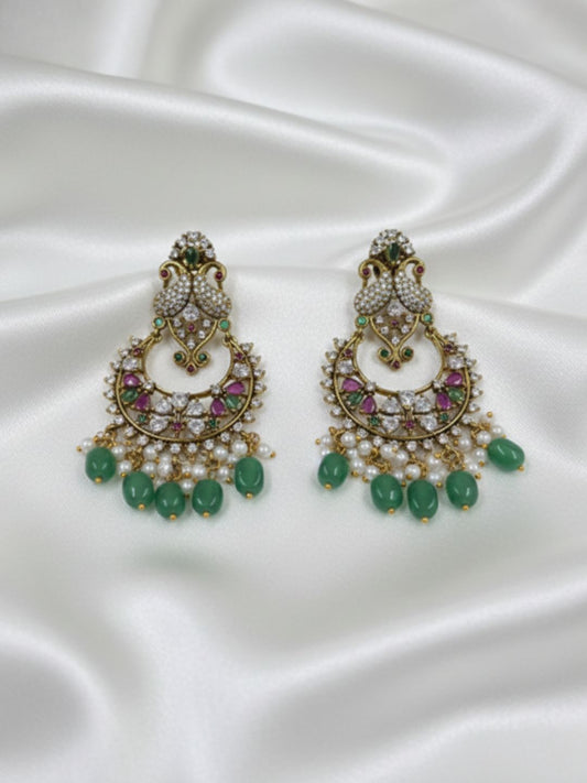 VAYANA VICTORIAN CHANDBALI DROP EARRINGS