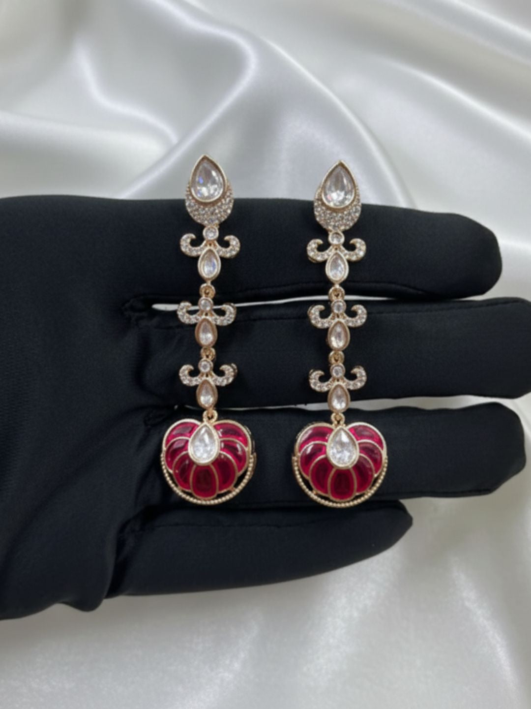 AYLIS MOISSANITE DROP EARRINGS