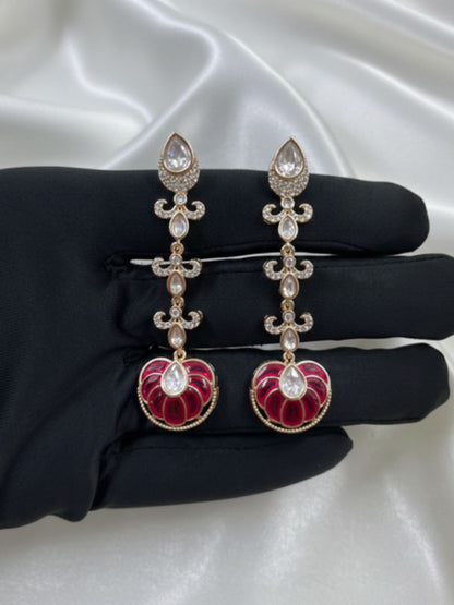 AYLIS MOISSANITE DROP EARRINGS