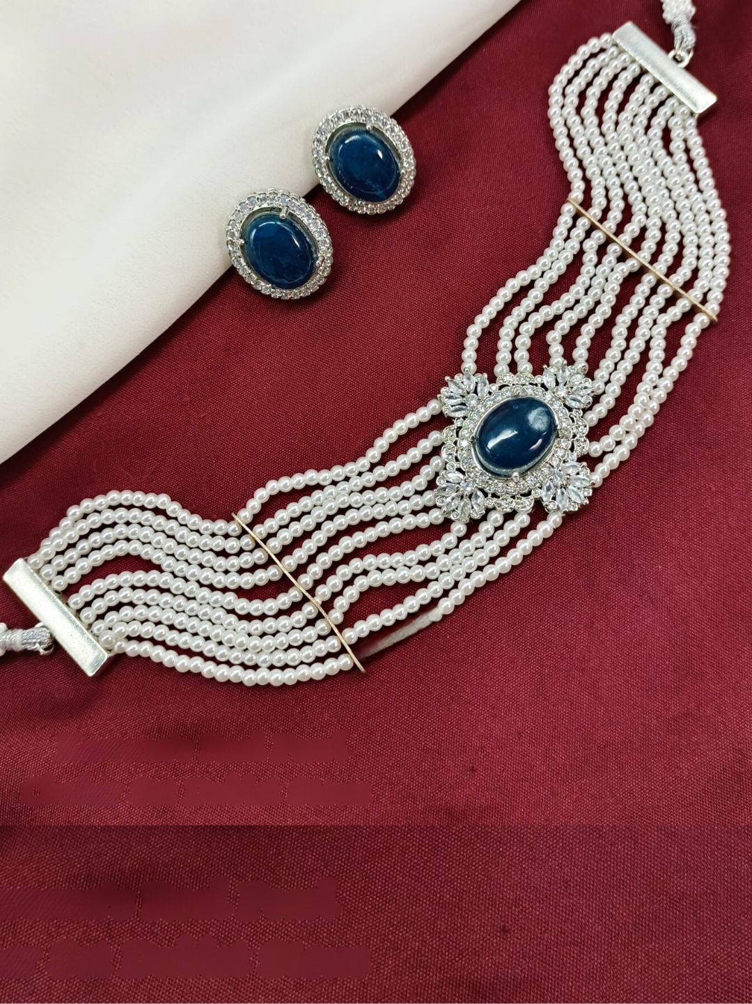 SANOBER PEARL CHOKER SET