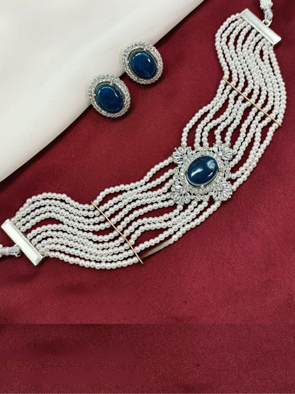 SANOBER PEARL CHOKER SET