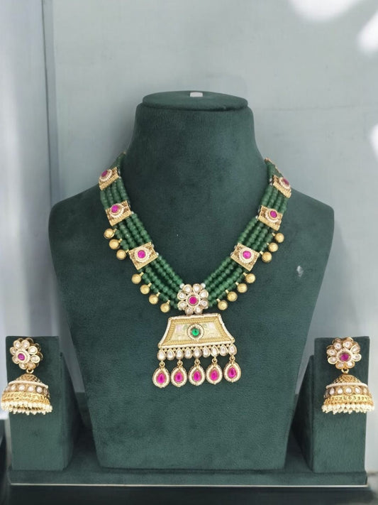 HARSHITA RAJWADI JEWELLERY SET