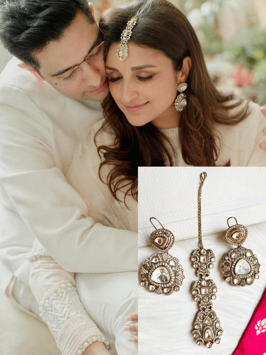 PARI EARRINGS WITH MAANG TIKKA