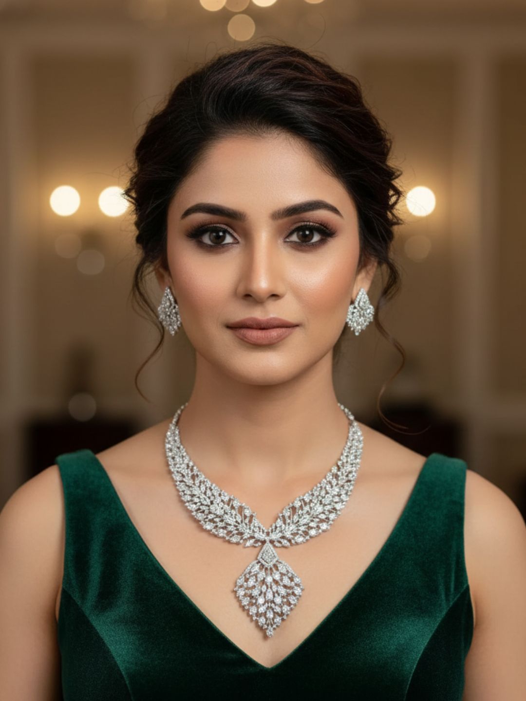 VIRENA AMERICAN DIAMOND NECKLACE