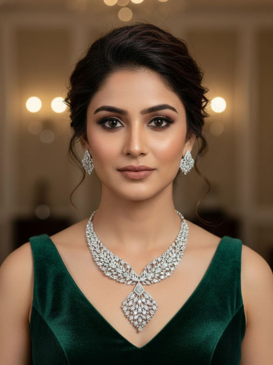 VIRENA AMERICAN DIAMOND NECKLACE