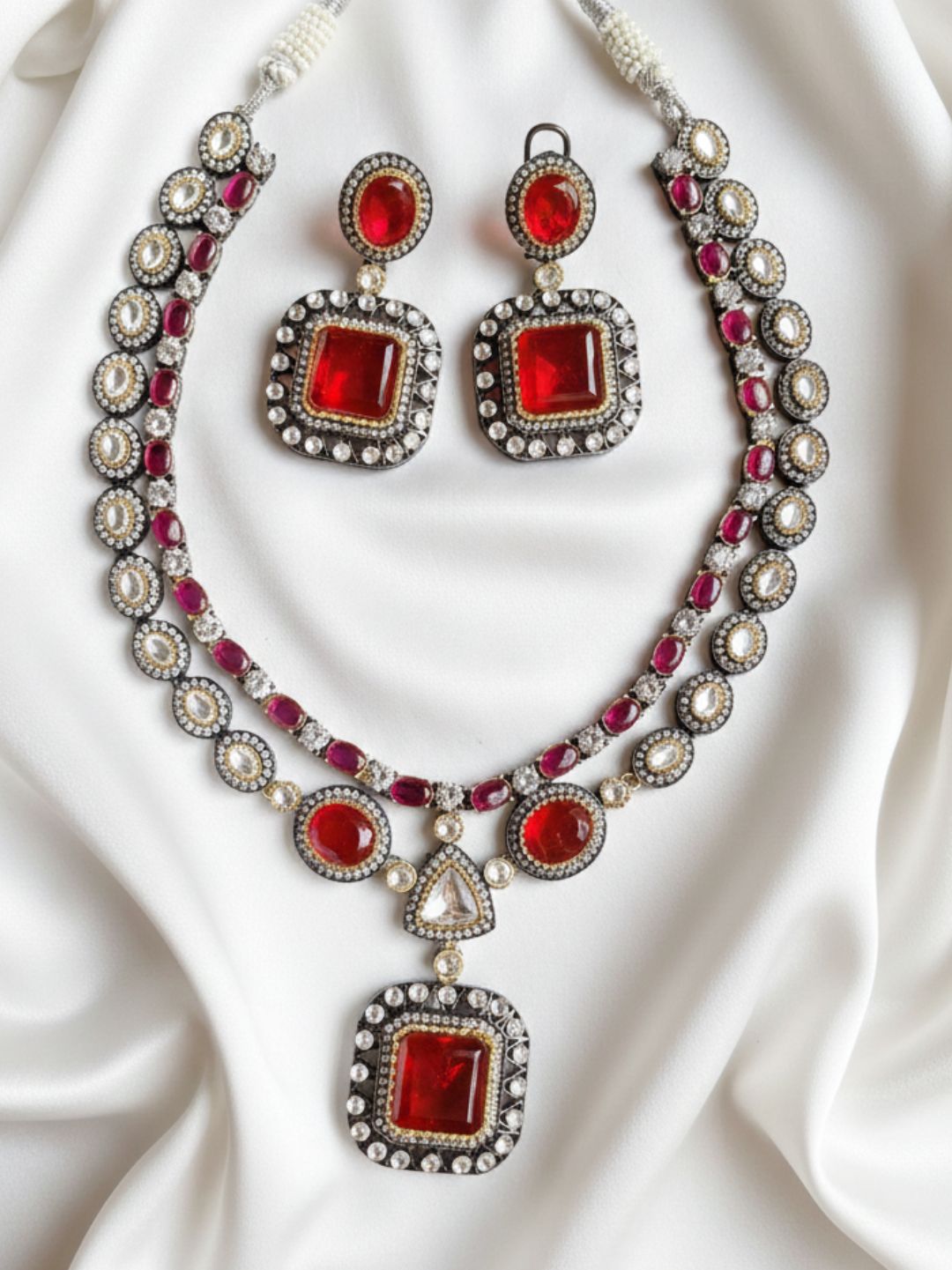 PRIYANSHI RUBY JEWELLERY SET