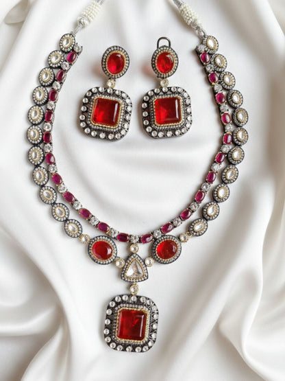 PRIYANSHI RUBY JEWELLERY SET