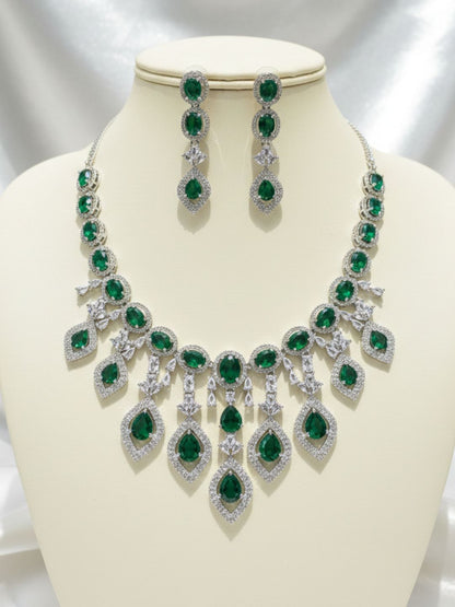 SCARLET LUXURY DROP JEWELLERY SET