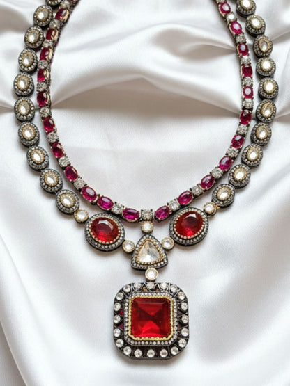 PRIYANSHI RUBY JEWELLERY SET