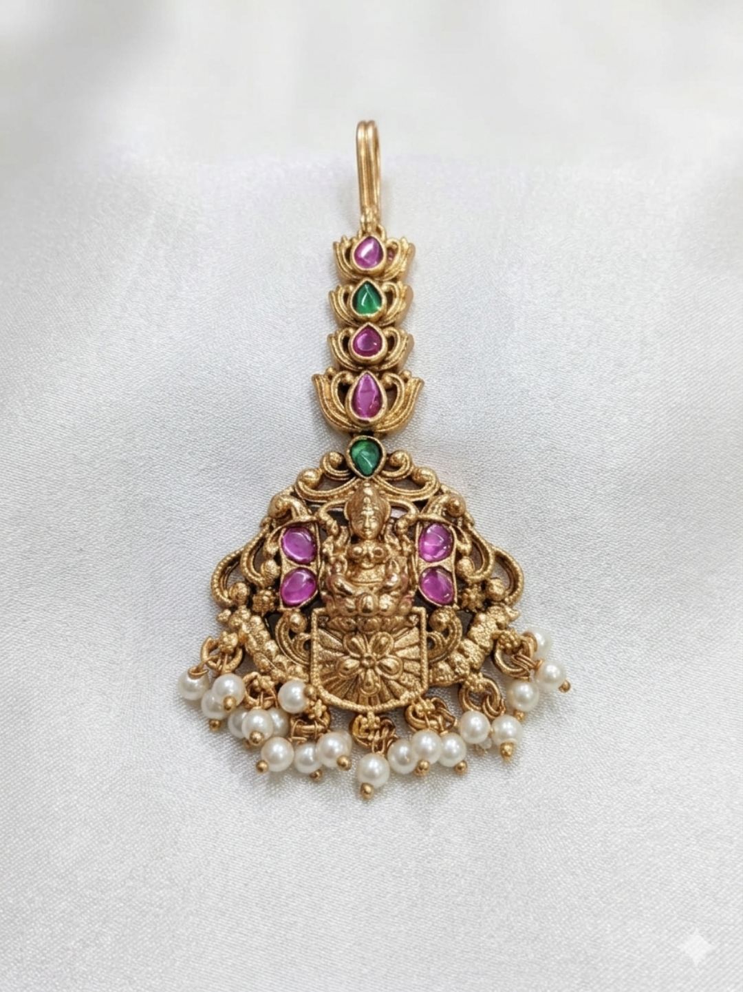 TEMPLE GODDESS ANTIQUE MAANG TIKKA