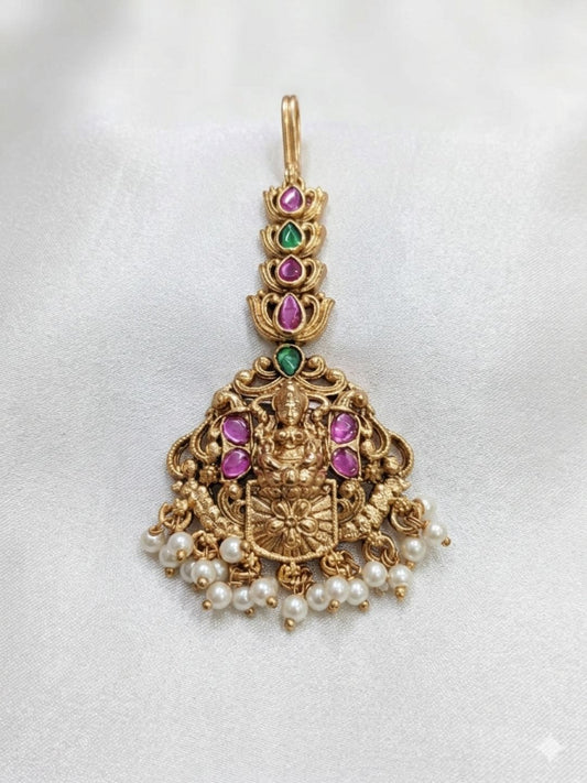 TEMPLE GODDESS ANTIQUE MAANG TIKKA