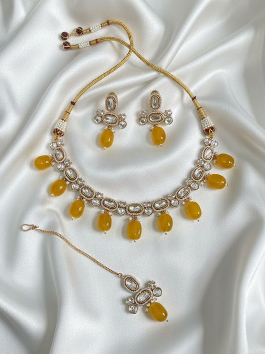 VAANYA YELLOW JEWELLERY SET