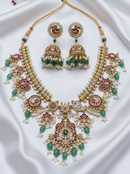 MAHARANI DREAM KUNDAN POLKI NECKLACE SET