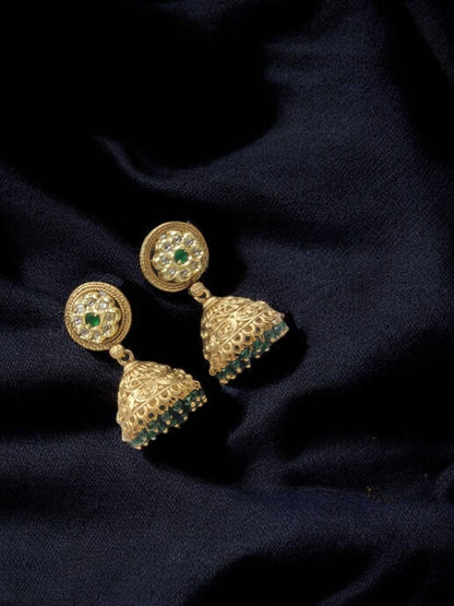 RANI SAHIBA EMERALD RAJWADI JEWELLERY SET