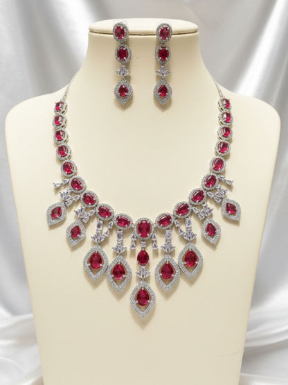 SCARLET LUXURY DROP JEWELLERY SET