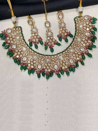 SHITALA MULTI KUNDAN JEWELLERY SET