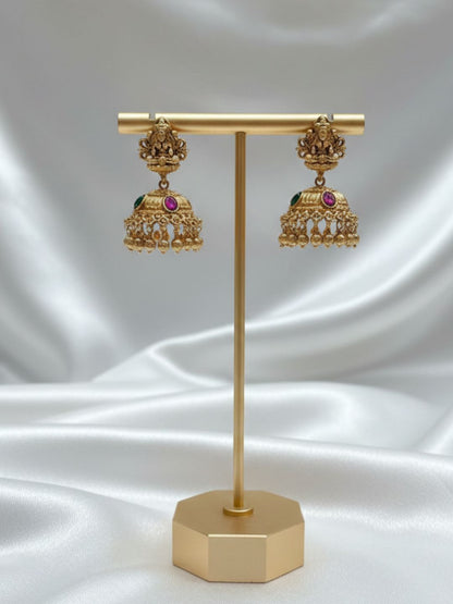 ROYAL ANTIQUE LAKSHMI KUNDAN KEMP NECKLACE SET