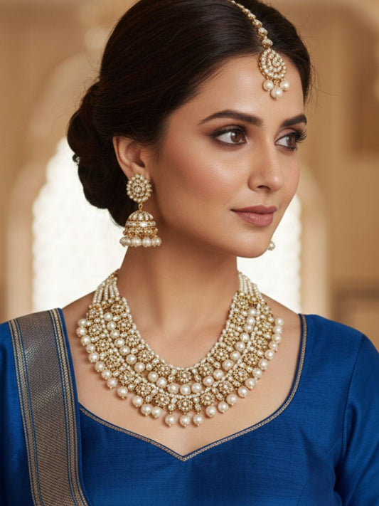 CHARU WHITE JEWELLERY SET