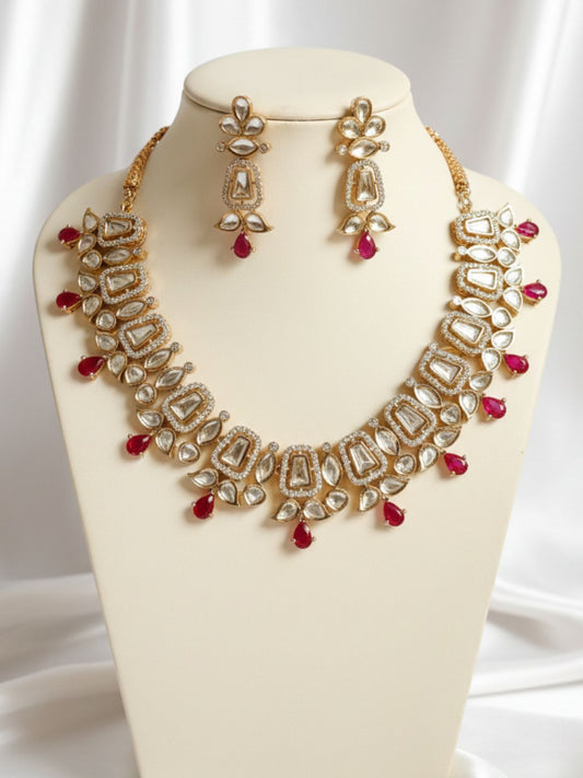 DHISANA RANI KUNDAN JEWELLERY SET